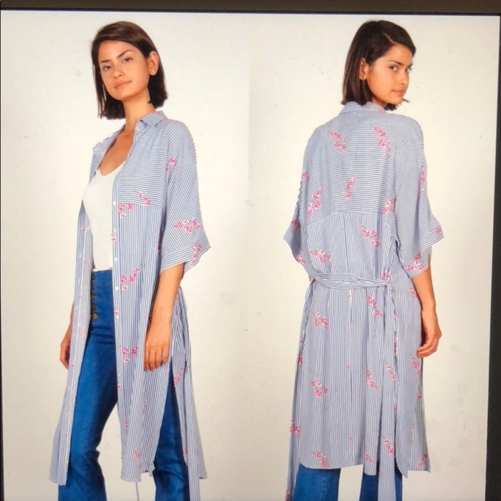 Striped blue and white Shirt/dress